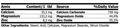 CALCIUM+MAGNESIUM & ZINC 100TAB - Imagen 2